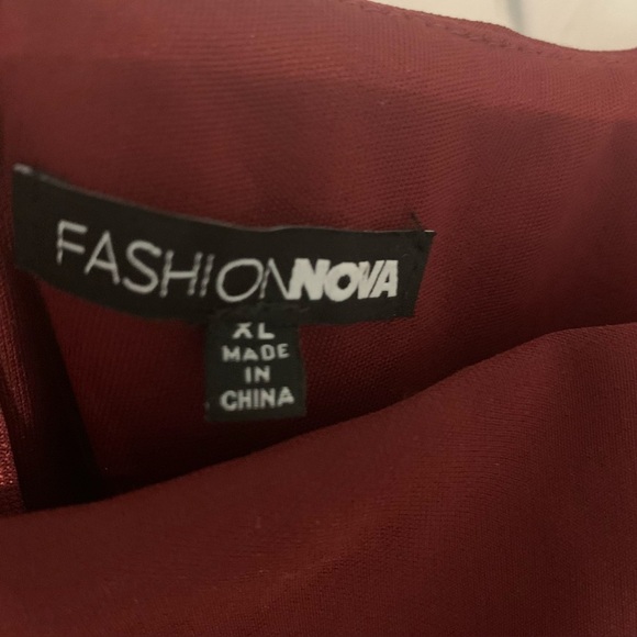 Fashion Nova Womens Cocktail Clubwear Sheer Puff Long Sleeve Mini Dress Size XL - Picture 11 of 14